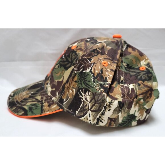 Toyota Trucks Camo Baseball Cap Trucker Hat Orange Accents Adjustable Back OSFM - Picture 2 of 7
